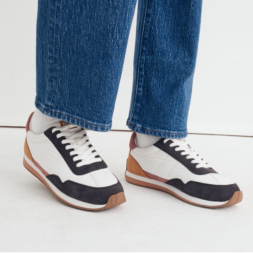 Madewell White and Black Sneakers